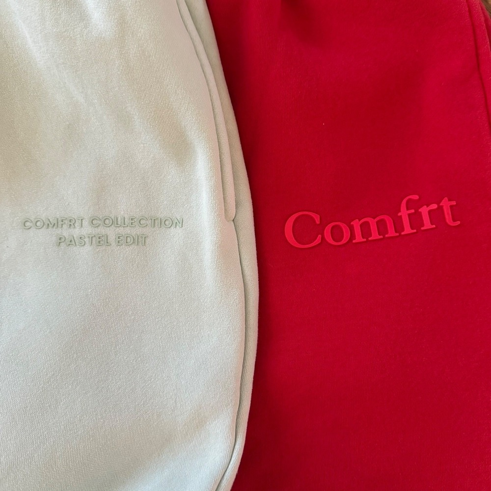 Comfrt Sweatpants Womens Small Red Mint Green Pastel Joggers Sweatpants Bundle❤️ - Picture 3 of 15